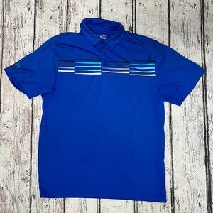 Under Armour Athletic Blue Golf Tennis Mens Polo Short Sleeve Shirt